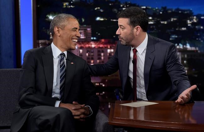 Obama mixes talk of 'mean tweets,' politics on Jimmy Kimmel | iNFOnews.ca CP1958557163