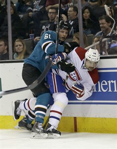 Wingels scores twice, Niemi blanks Canadiens for 2nd time this season in Sharks 4-0 victory | iNFOnews.ca