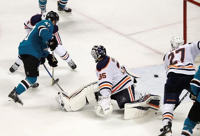 Ryan scores his first 2 in NHL, Sharks beat Oilers 6-4 | iNFOnews.ca