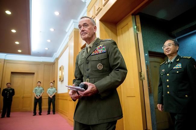 Top US military officer notes 'difficult issues' with China | iNFOnews.ca