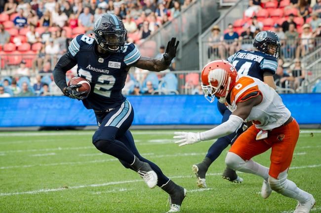 Franklin's late TD earns Toronto Argonauts 24-23 home win over B.C. Lions | iNFOnews.ca