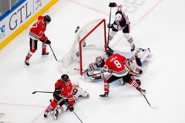 Chicago scores two goals late, beats Edmonton 4-3 in NHL post-season | iNFOnews.ca Chicago scores two goals late, beats Edmonton 4-3 in NHL post-season | iNFOnews.ca