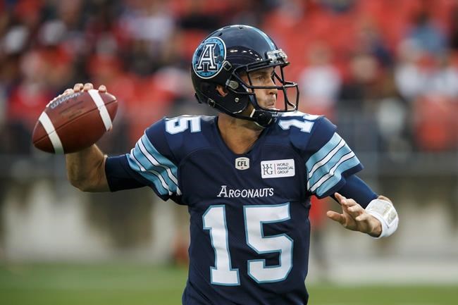 Franklin steps in after Ray taken out of Argonauts' 41-7 loss to Stampeders | iNFOnews.ca