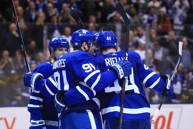Andersen makes 37 saves, Hyman scores winner as Leafs down Blue Jackets 4-2 | iNFOnews.ca CP289900089