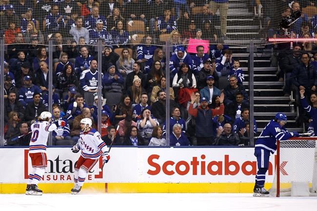 Tony DeAngelo scores in overtime, Rangers halt Leafs' win streak at six | iNFOnews.ca