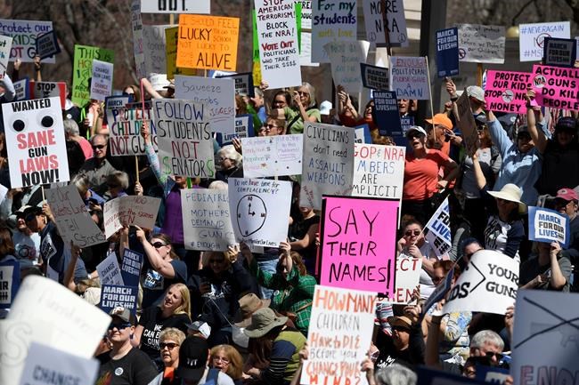 Anguished students take aim at gun laws, next election | iNFOnews.ca CP1095929478