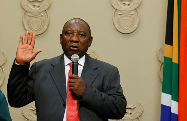 The Latest: Ramaphosa takes oath as South Africa's president | iNFOnews.ca The Latest: Ramaphosa takes oath as South Africa's president | iNFOnews.ca