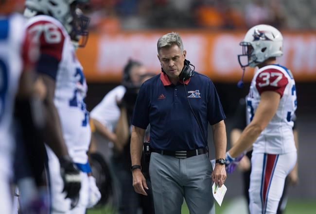 Alouettes fire head coach Chapdelaine, defence co-ordinator Thorpe | iNFOnews.ca CP1990601231