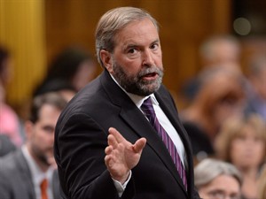 Mulcair returns to NDP roots with attack on 'freeloader' corporations | iNFOnews.ca CP30002455
