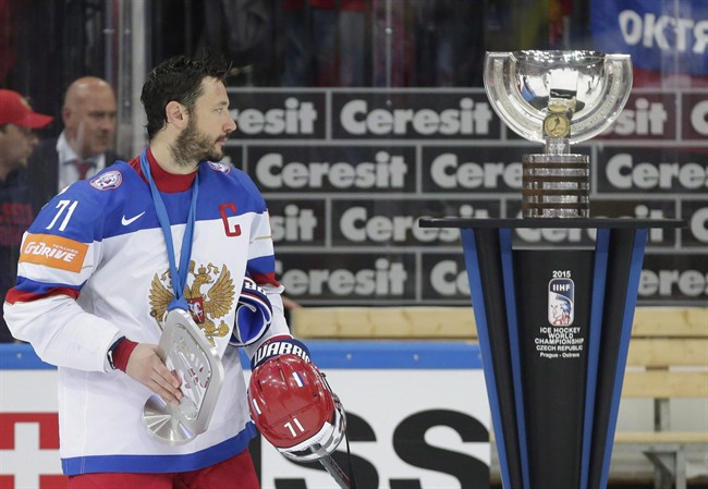 Russia fined $85,000 for leaving ice before Canada's anthem at hockey worlds ceremony | iNFOnews.ca CP34309865