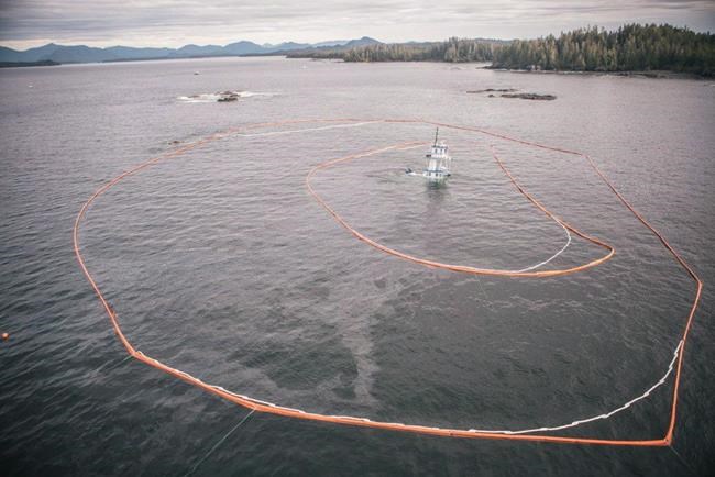 Bad weather damages booms, spreads diesel spill from sunken tug off B.C. coast | iNFOnews.ca