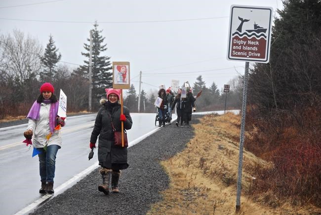 Internet charmed by small band of women who marched in tiny N.S. village | iNFOnews.ca