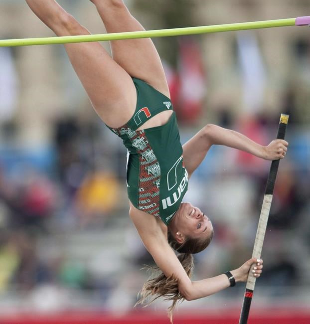Alysha Newman of London, Ont., sets Canadian indoor pole vault record | iNFOnews.ca