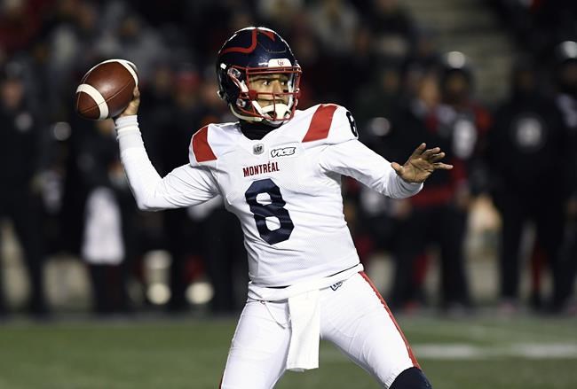 Quarterback Vernon Adams Jr signs contract extension with Montreal Alouettes | iNFOnews.ca CP11196249