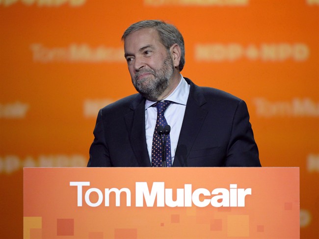 NDP Leader Tom Mulcair hints 70 per cent at weekend review enough to continue | iNFOnews.ca CP36982893