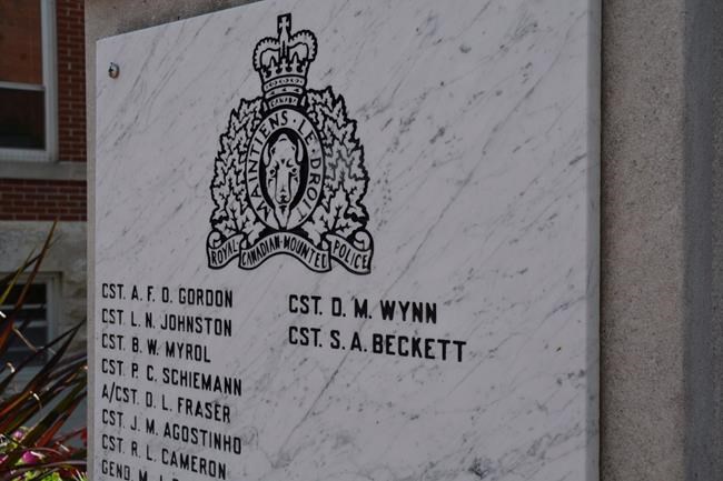 BC constable who died in crash added to Mountie memorial in Regina | iNFOnews.ca CP294944431