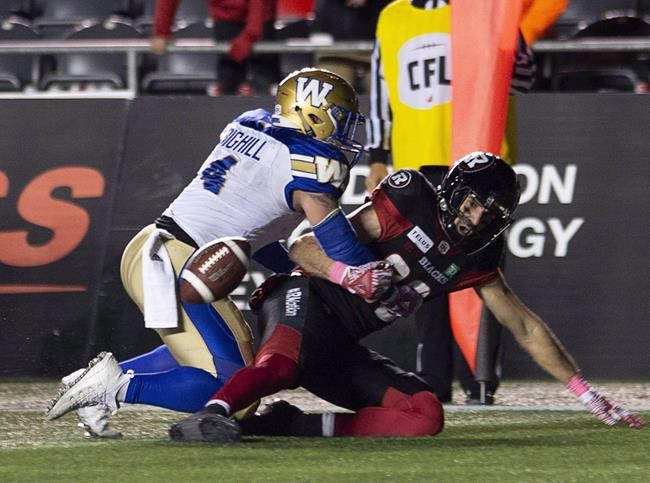 Bighill, Mitchell and Reilly named CFL top performers for Week 18 | iNFOnews.ca