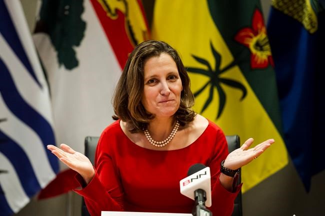 Freeland touts 'made in Canada' NAFTA approach, meet with advisory panel | iNFOnews.ca Freeland touts 'made in Canada' NAFTA approach, meet with advisory panel | iNFOnews.ca