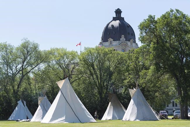 Man charged with arson after fireworks set off at Regina protest camp | iNFOnews.ca