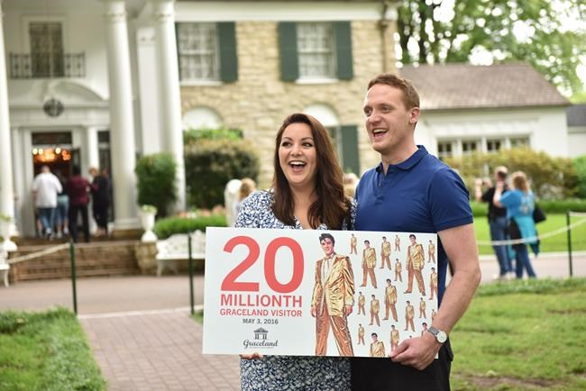 Montreal woman on honeymoon named 20 millionth visitor to Graceland | iNFOnews.ca