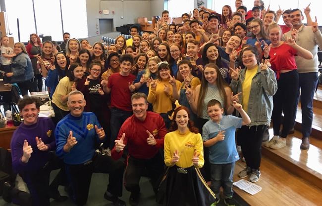 Wiggles pay surprise visit to N.L. school choir, then invite them on stage | iNFOnews.ca