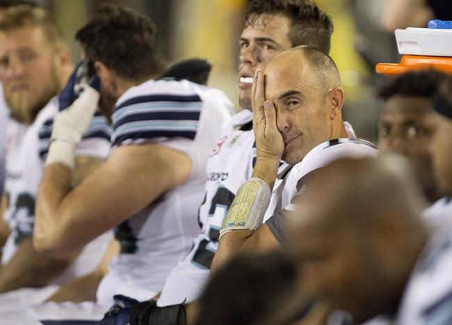 Argonauts veteran quarterback Ricky Ray sidelined with fractured rib | iNFOnews.ca
