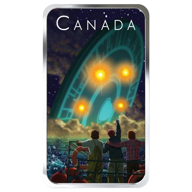 Mint's new glow-in-the-dark coin features Canada's most famous flying saucer | iNFOnews.ca