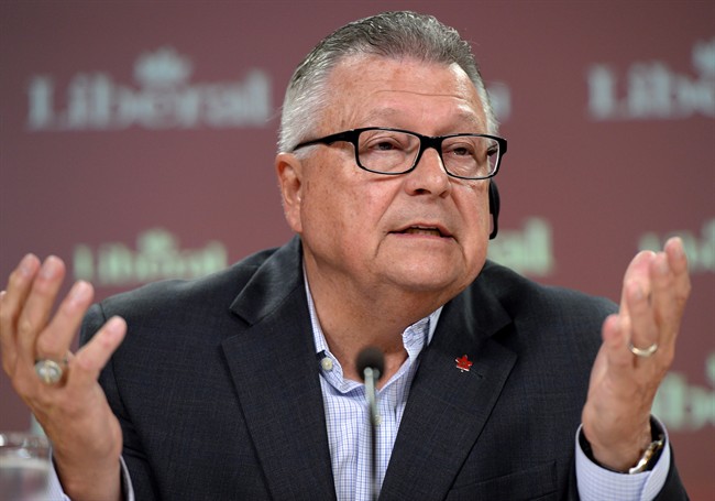 Liberals open to broad security revamp, not just 'problematic elements': Goodale | iNFOnews.ca CP35948588