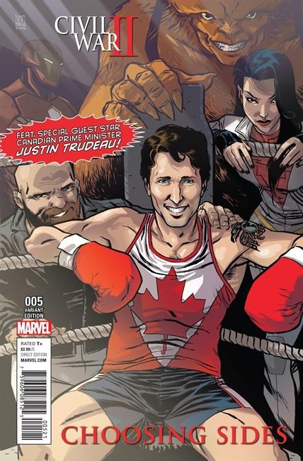 Justin Trudeau debuts on Marvel cover alongside Canadian superheroes, Iron Man | iNFOnews.ca