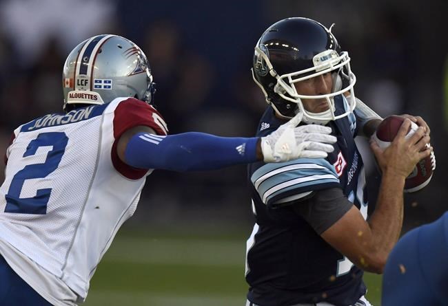 Star quarterback Ray to return to Argos after missing 3 games with knee sprain | iNFOnews.ca