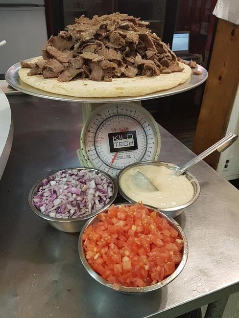 Nova Scotia eatery's enormous six-pound donair eluding extreme eaters | iNFOnews.ca Nova Scotia eatery's enormous six-pound donair eluding extreme eaters | iNFOnews.ca