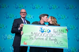 Ottawa-area woman picks up $48 million cheque after Lotto Max win | iNFOnews.ca CP27823454