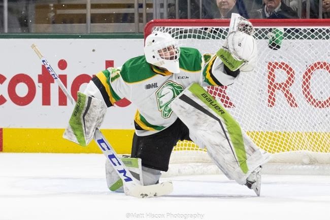 Former Oil Kings goalie Dylan Myskiw finding new life with OHL's Knights | iNFOnews.ca
