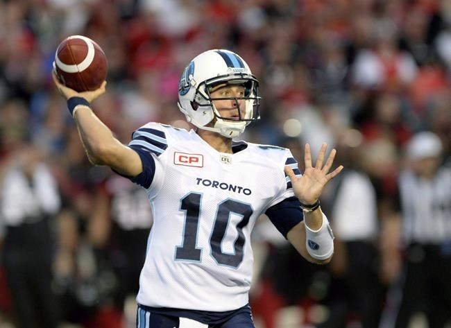 Argos starter Logan Kilgore wary of Winnipeg Blue Bombers' ball-hawking defence | iNFOnews.ca CP427659819