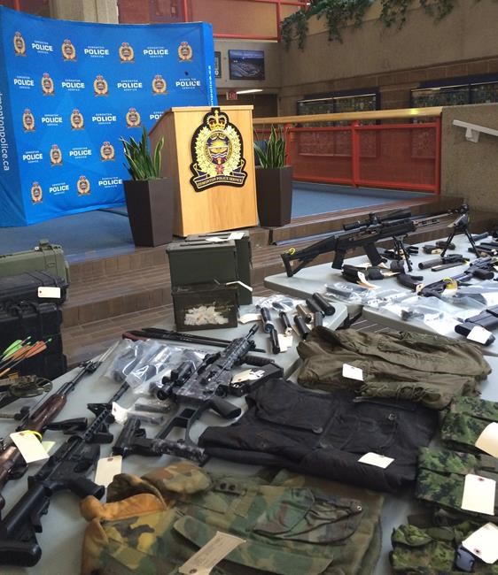 Police seize massive cache of weapons at Edmonton home after finding bomb | iNFOnews.ca