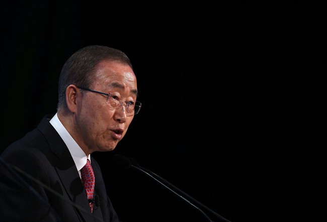 Trudeau and UN chief Ban Ki-moon to talk climate, refugees, peacekeeping | iNFOnews.ca CP36340448