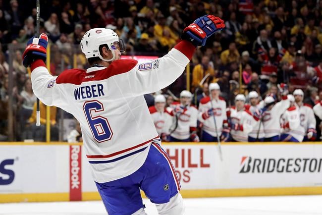 Sixth all-star appearance will be different for Canadiens defenceman Weber | iNFOnews.ca