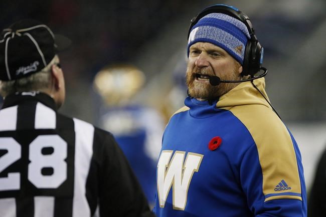 Bombers coach O'Shea says all co-ordinators under contract and expected to return | iNFOnews.ca