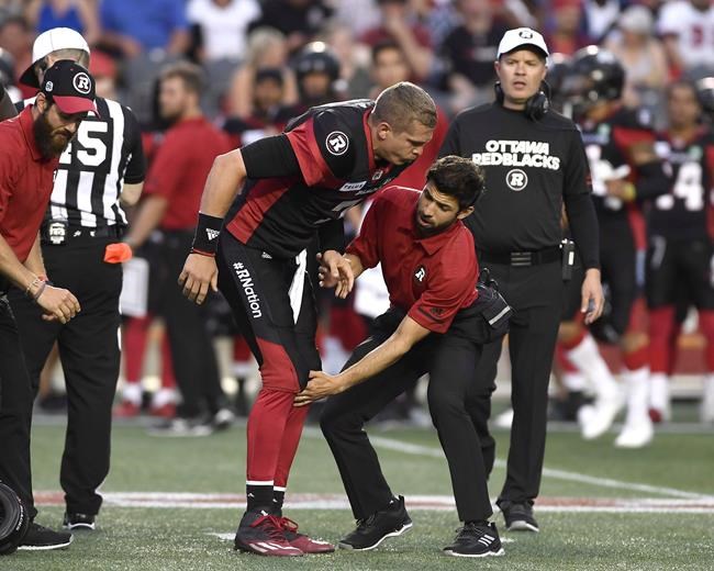 Injured Ottawa quarterback Harris says he'll be ready for Redblacks' opener | iNFOnews.ca