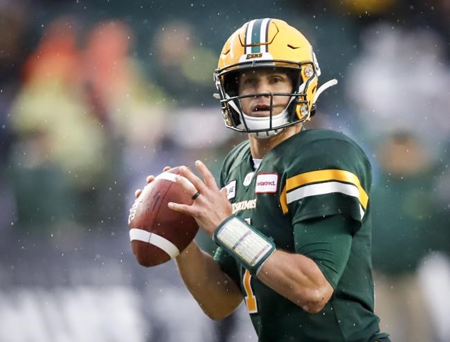 Veteran quarterback Trevor Harris practices Wednesday with Edmonton Eskimos | iNFOnews.ca