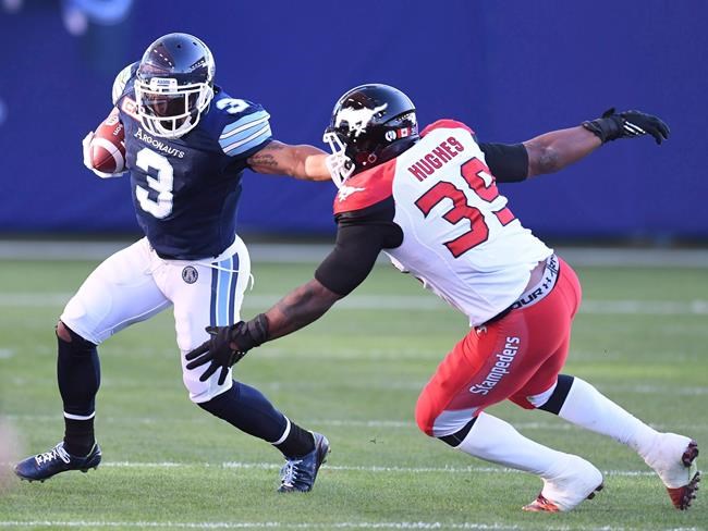 Veteran Argos running back Whitaker pondering his football future | iNFOnews.ca CP279908859