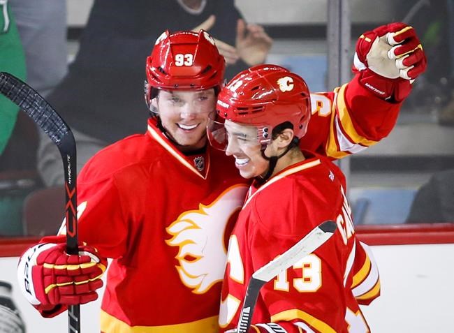 Sean Monahan, goaltender Chad Johnson join Gaudreau in sparking Flames recovery | iNFOnews.ca CP1803124839