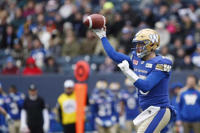 Blue Bombers QB Matt Nichols ready to play CFL West semifinal against Eskimos | iNFOnews.ca Blue Bombers QB Matt Nichols ready to play CFL West semifinal against Eskimos | iNFOnews.ca