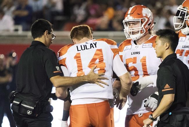 Veteran quarterback Travis Lulay seems to have only bad luck versus Als | iNFOnews.ca CP457961502