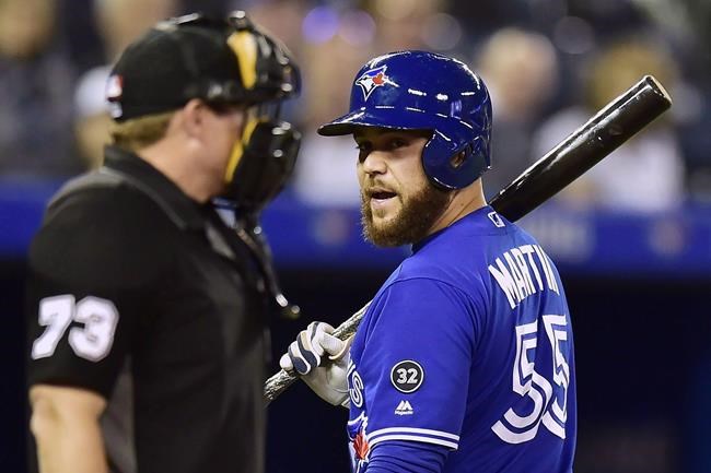Jays ship veteran catcher Russell Martin to Dodgers for minor leaguers | iNFOnews.ca