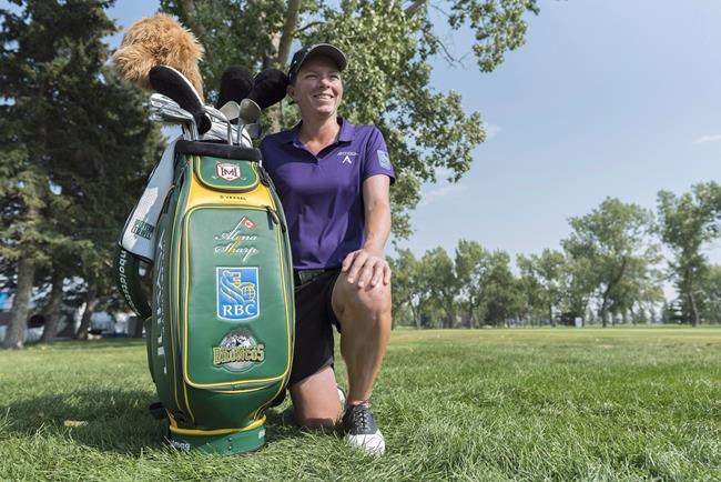 LPGA bag used by Canadian golfer honouring Humboldt Broncos raises $19,000 | iNFOnews.ca