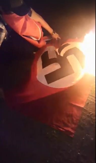 Mounties in Saskatchewan investigating video of Nazi flag-burning | iNFOnews.ca