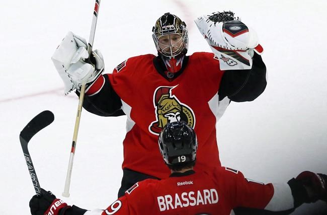 Senators goaltender Craig Anderson named finalist for Masterson Trophy | iNFOnews.ca CP270092729