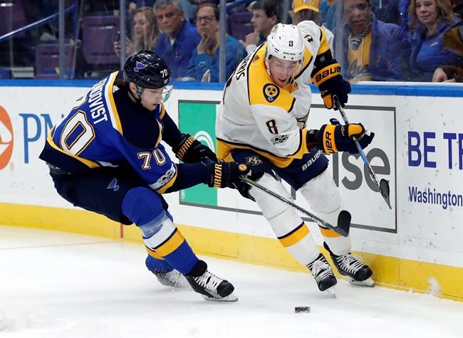 Turris settling in with Predators on and off the ice after trade from Ottawa | iNFOnews.ca CP1983735224