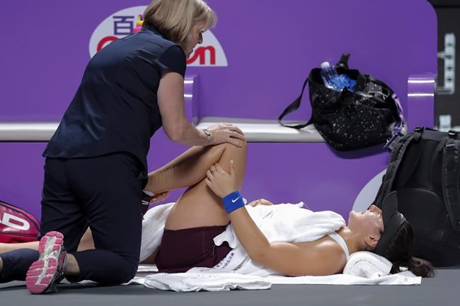 Andreescu coach hopeful that knee injury won't affect off-season training | iNFOnews.ca